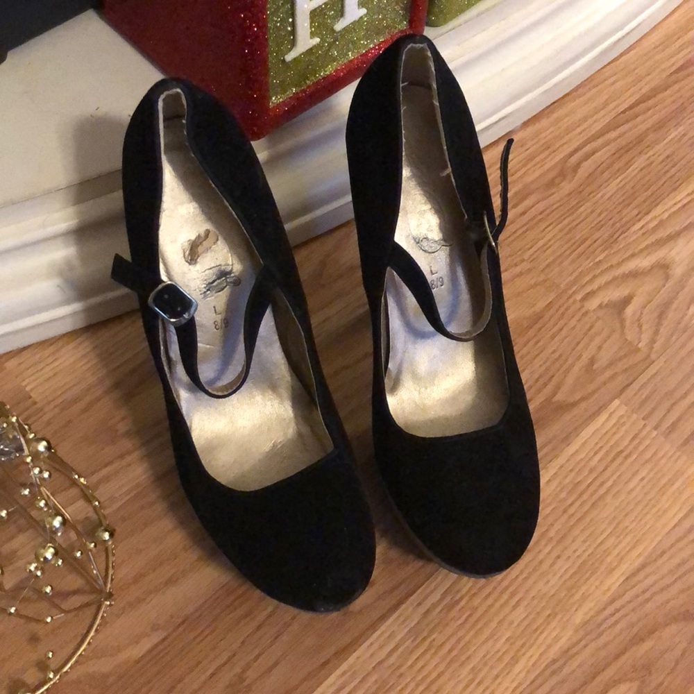 Platform Mary Janes 8/9 Black